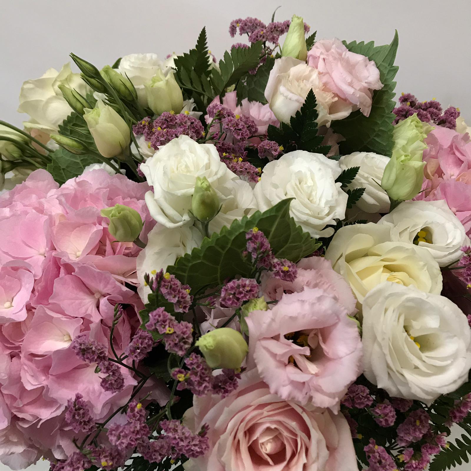 Bouquet prestige misto rosa e bianco - immagine 3