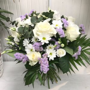 Bouquet bianco e lilla