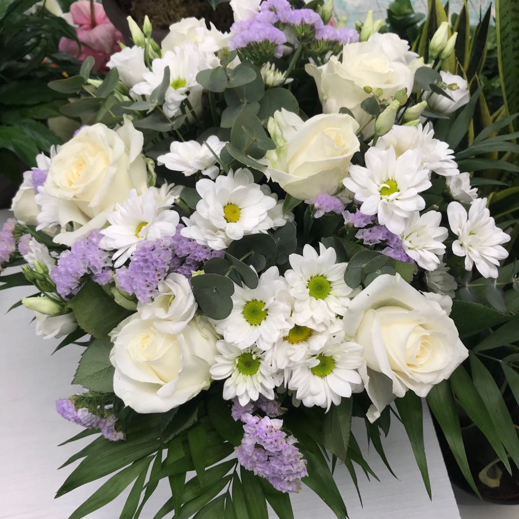 Bouquet bianco e lilla - immagine 3