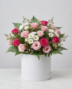 Lisianthus rosa, Margherita rosa, Rosa fucsia, mix